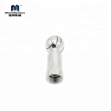 Factory price stainless sanitary round water spray nozzle for cleaning machine with ball shape